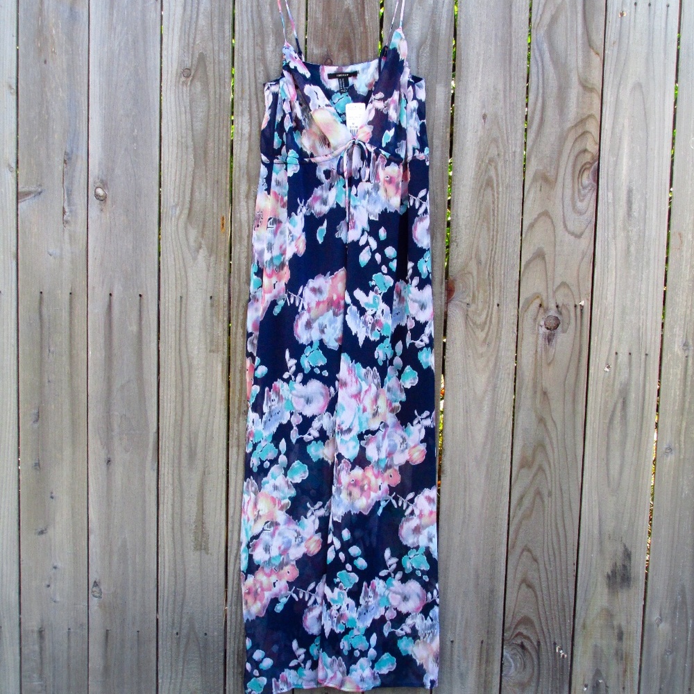 NWT Watercolor Floral Maxi